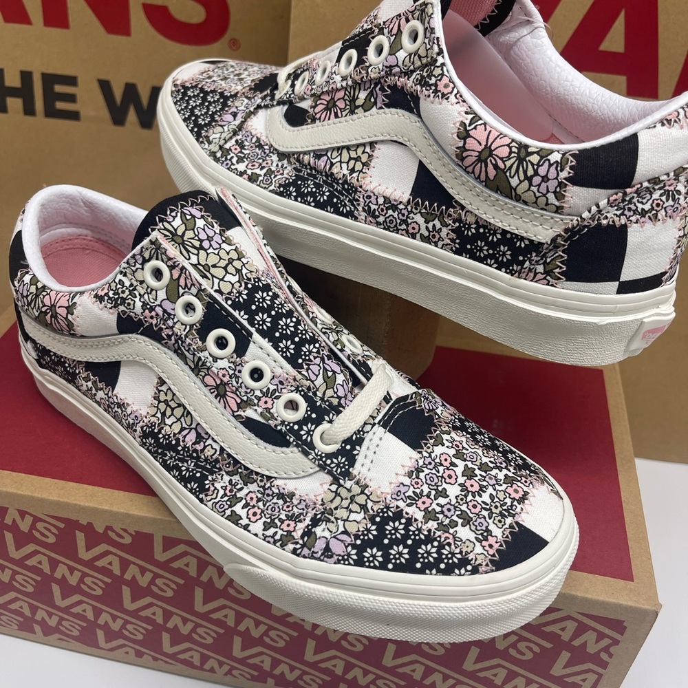 Vans Men’s Old Skool (Patchwork Firl) Marshmallow Sneakers
VN0A38G19FY - Picture 6 of 16